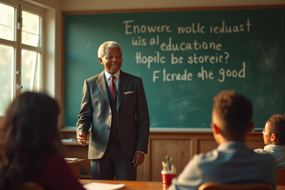 Nelson Mandela et la citation célèbre sur l’éducation comme arme puissante