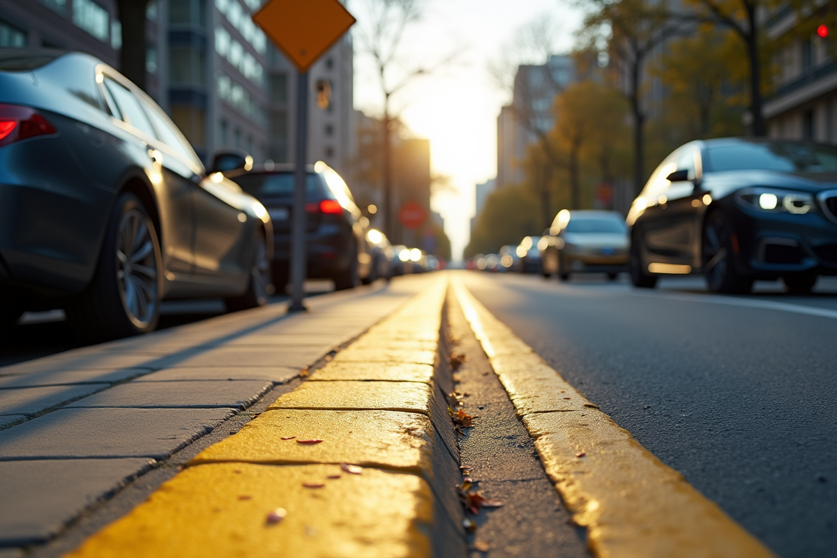 Définition et règles de la zone jaune en stationnement